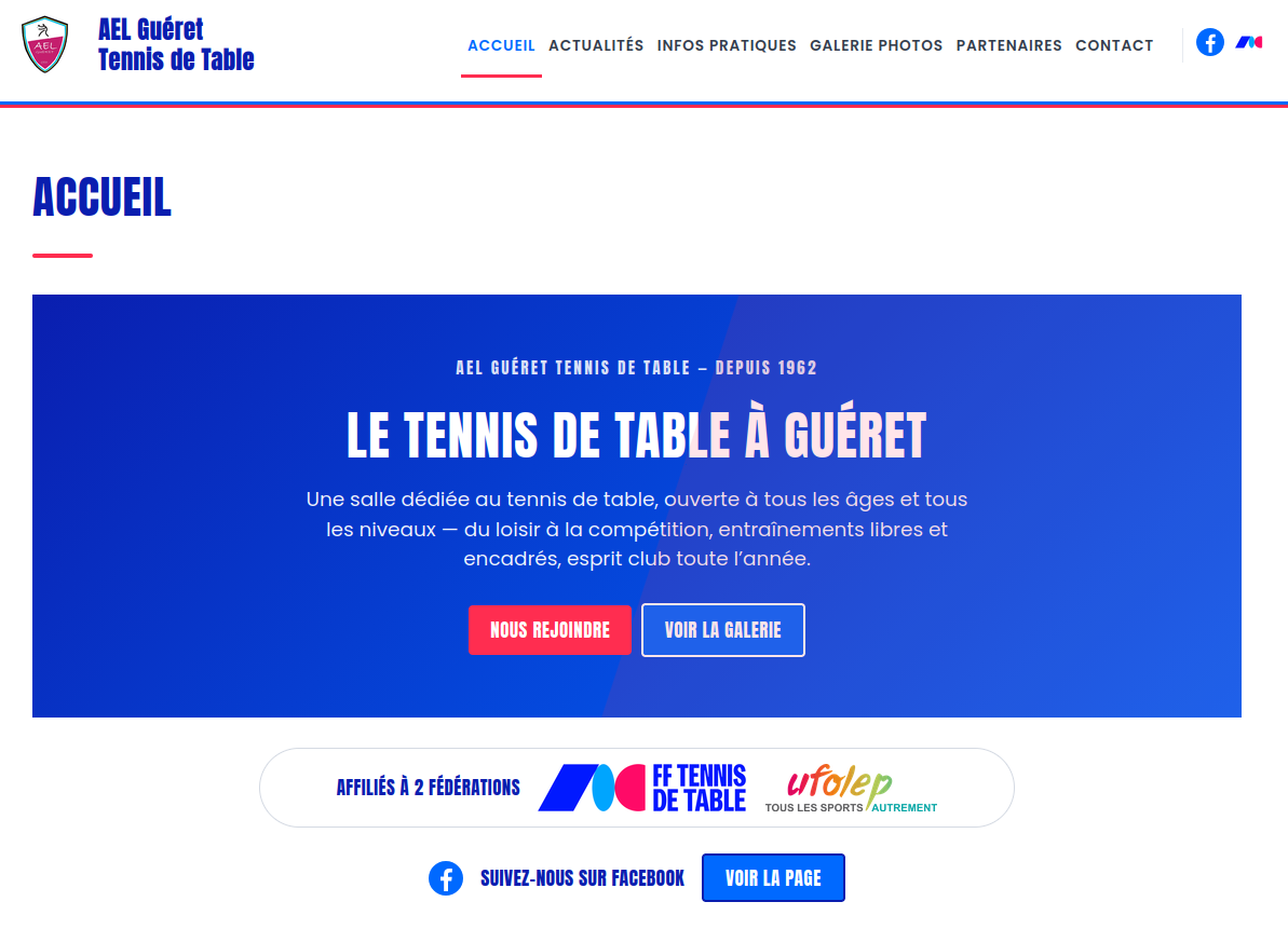Nouveau site web – Mardi 8 septembre
